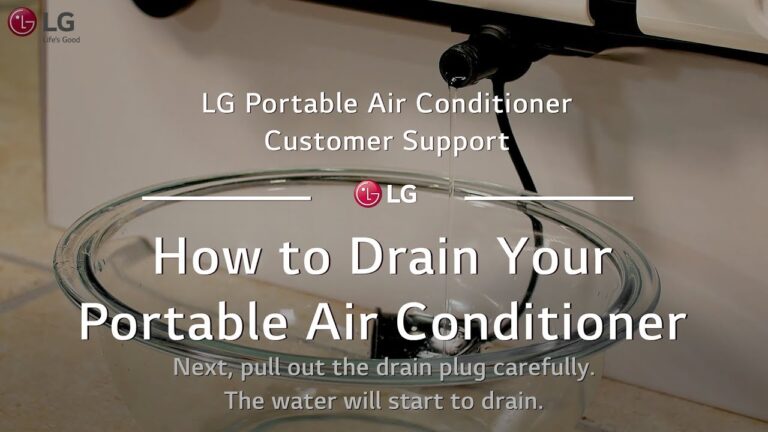 Do I Need to Drain My LG Portable Air Conditioner? Find Out Now!